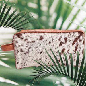 Men's Cowhide and Leather Toiletry Bag | Travel Cases | Toiletry Kits
